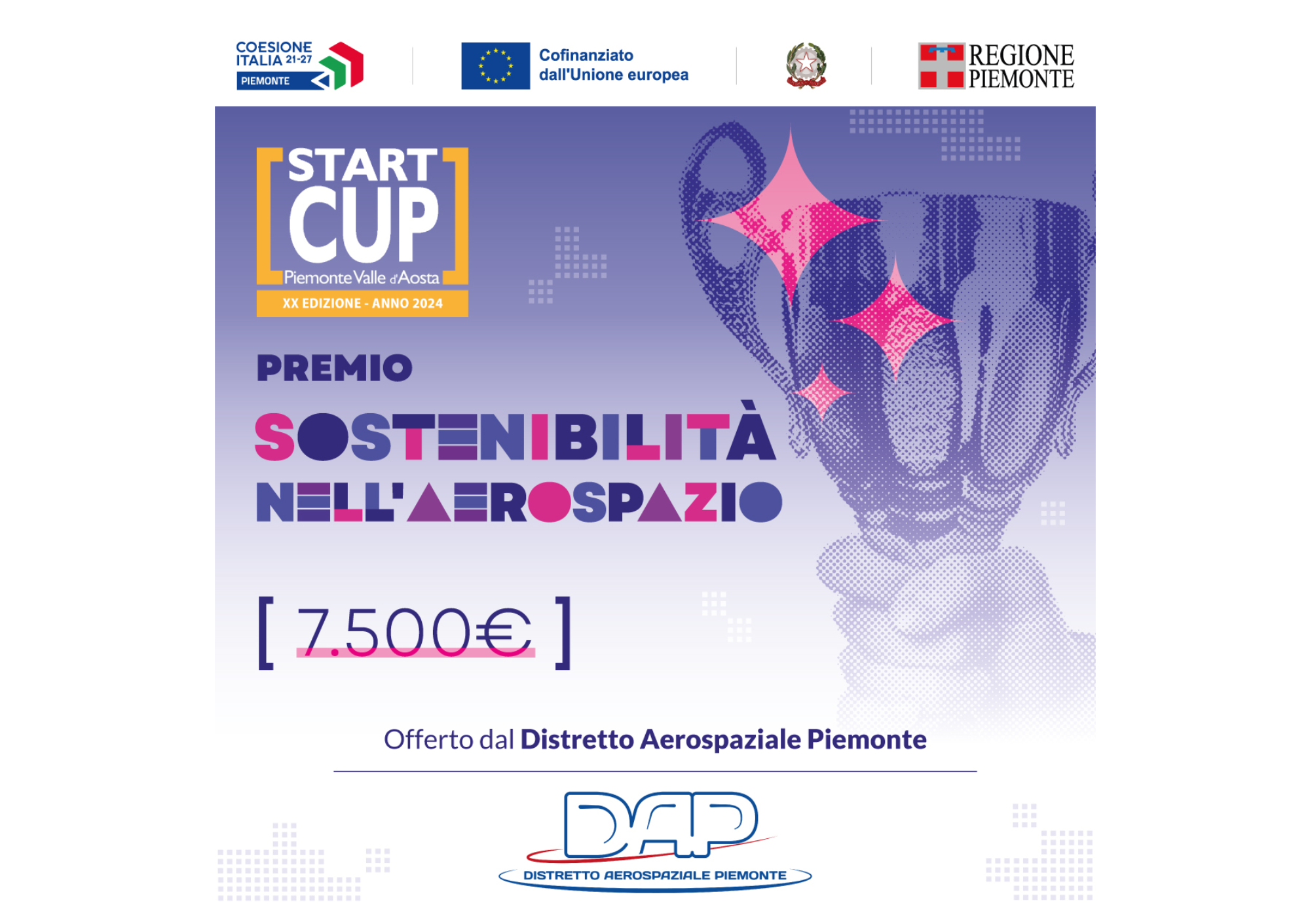 Il DAP assegna il premio sostenibilità nell’aerospazio all’interno di Start Cup Piemonte Valle d’Aosta 2024